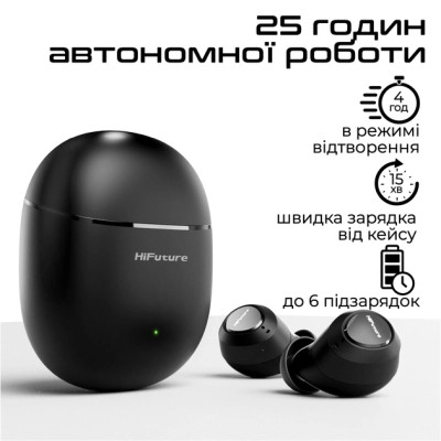Навушники HiFuture OlymBuds3 Black (olymbuds3.black) Вінниця - фото 4