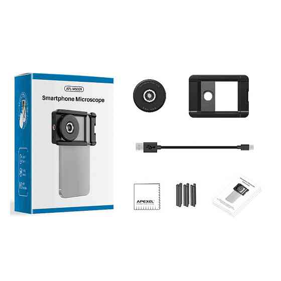Мікроскоп для телефону 100x12.5мм Apexel MS009 SBR Київ