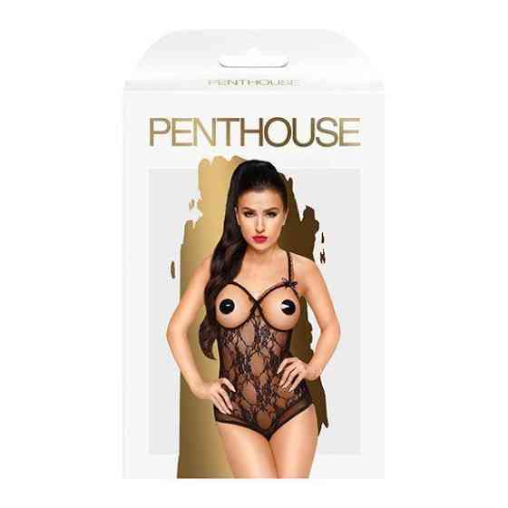 Боді з відкритими грудями та спиною Penthouse - Turned On Black M/L Sex Aura Київ