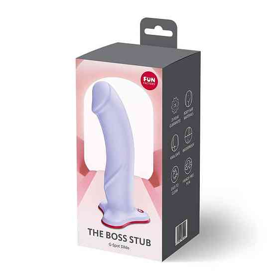Фаллоимитатор Fun Factory THE BOSS STUB Purple, реалистичная текстура, длина 17,9 см, диаметр 4,1 см Sex Aura Киев