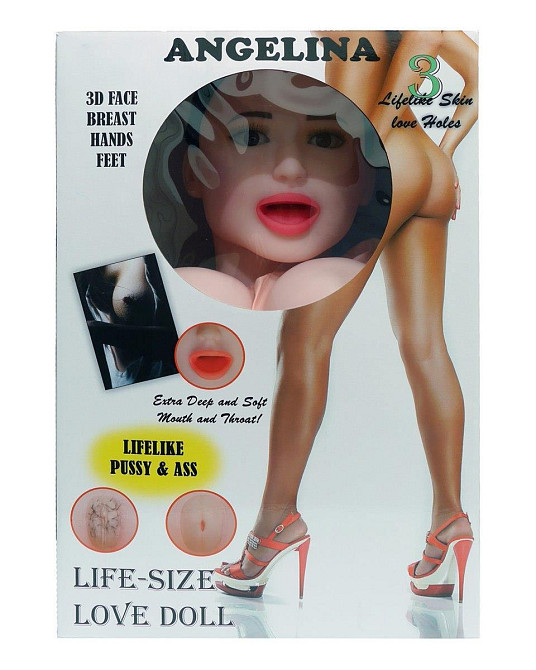 Надувна секс лялька з вібрацією - Angelina 3D Sex Aura Київ - фото 3