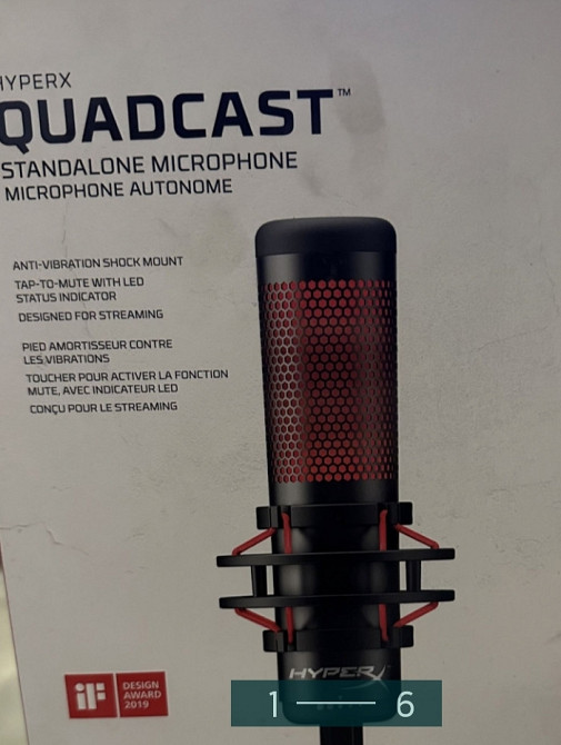 Микрофон Hyper X QuadCast Mic Киев - изображение 6