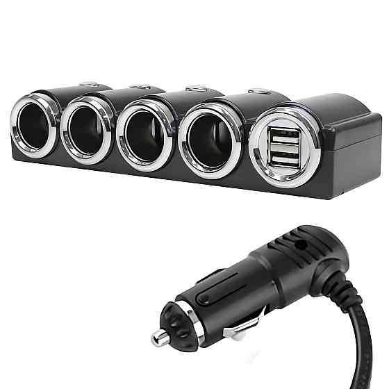 Автомобільний розгалужувач прикурювача 120Вт,2хUSB,CTC-612 SBR Київ