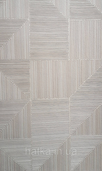 Обои виниловые на флизелине AdaWall Omega1.06х10 геометрия 3д фигуры полосы светло серо бежевые 23209-1 Киев - изображение 1