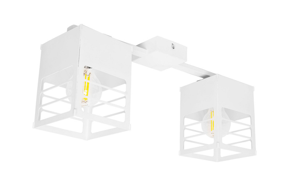 Люстра лофт біла 2 лампи Е27 Urban NL 2310-2 WH Київ - фото 1