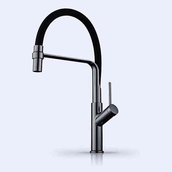 VALESO Кухонний змішувач VALESO гнучкий PVD чорний Київ