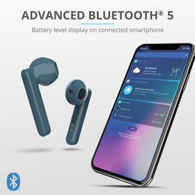 Навушники Trust Primo Touch True Wireless Mic Blue (23780) Вінниця - фото 3