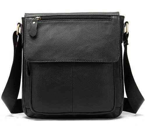 Сумка на плечо из кожи Черная (Vintage) Киев