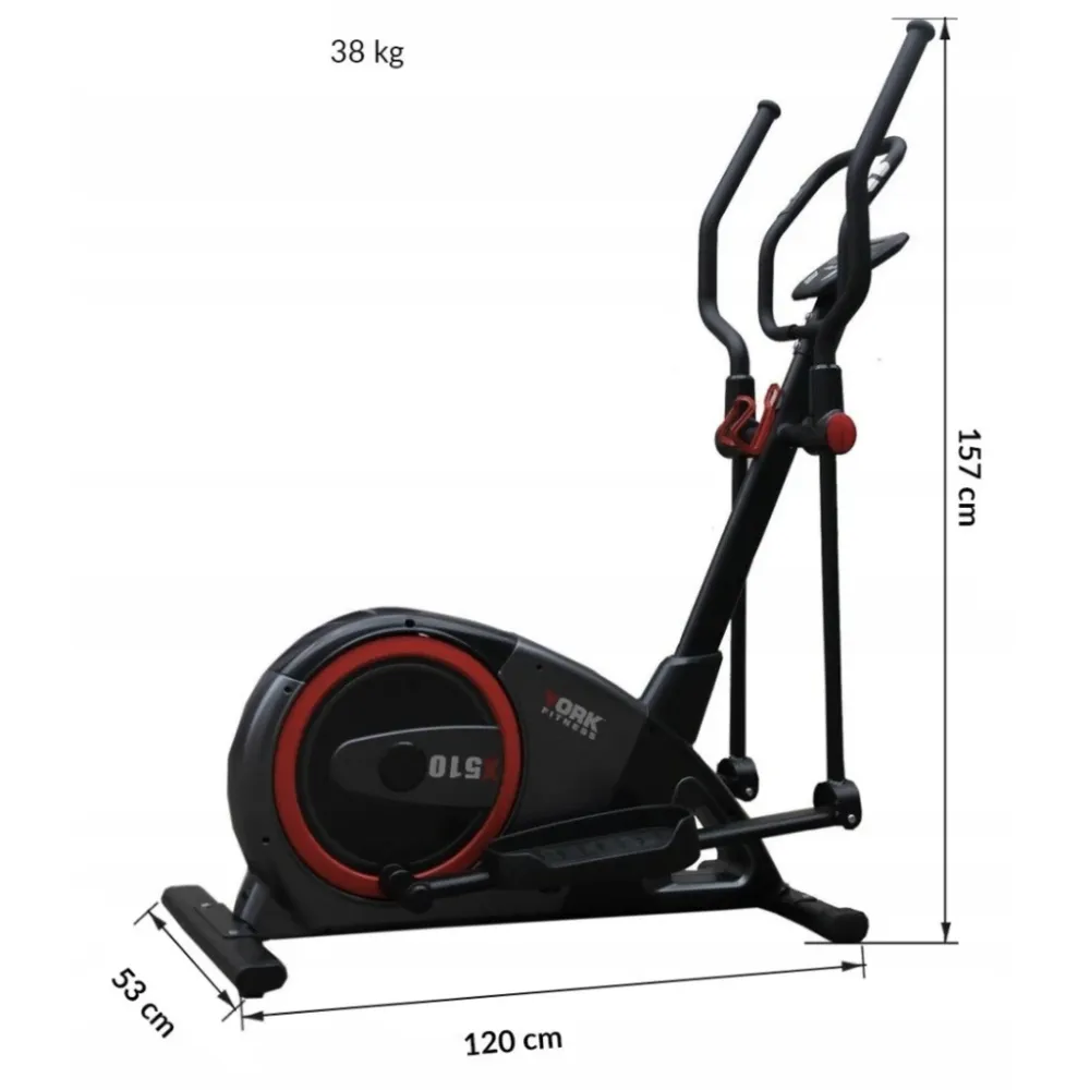 Орбитрек электромагнитный York Fitness X510 черний с красным Киев - изображение 9