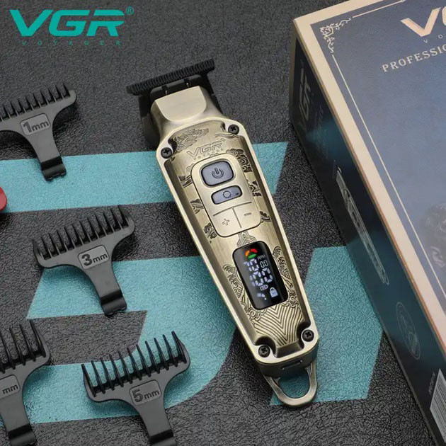 Тример для самостійної стрижки волосся VGR V-901, Акумуляторна універсальна машинка для стрижки TM-84 Одеса - фото 1