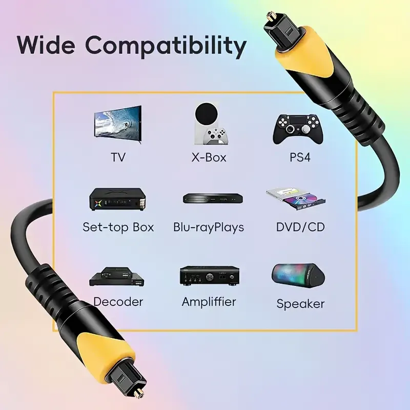 Оптичний аудіокабель Toslink 2м для ТВ та акустики Київ - фото 3