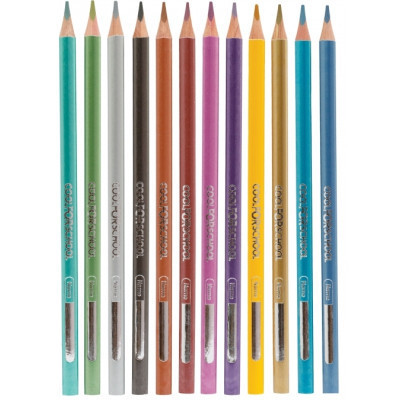 Олівці кольорові Cool For School Metallic 12 кольорів (CF15168) Вінниця - фото 3