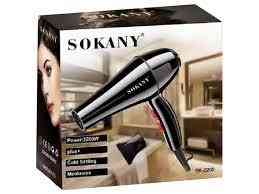 Фен для волосся Sokany SK-2200 2200 Вт, 3 температурні режими, холодне повітря, концентратор, дбайли Одеса
