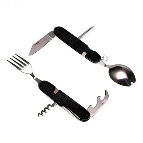 Туристический набор столовых приборов 6в1, складные нож ложка вилка Винница - изображение 5