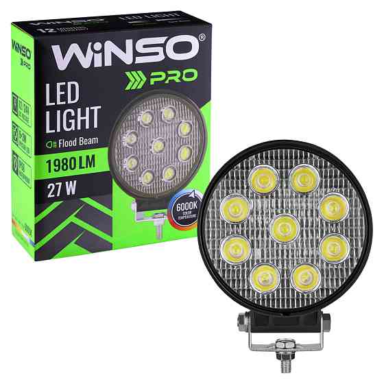 Фара светодиодная Winso Pro Epistar рассеянный 10-30V, 27W (9x3W), 1шт (780610) Львов