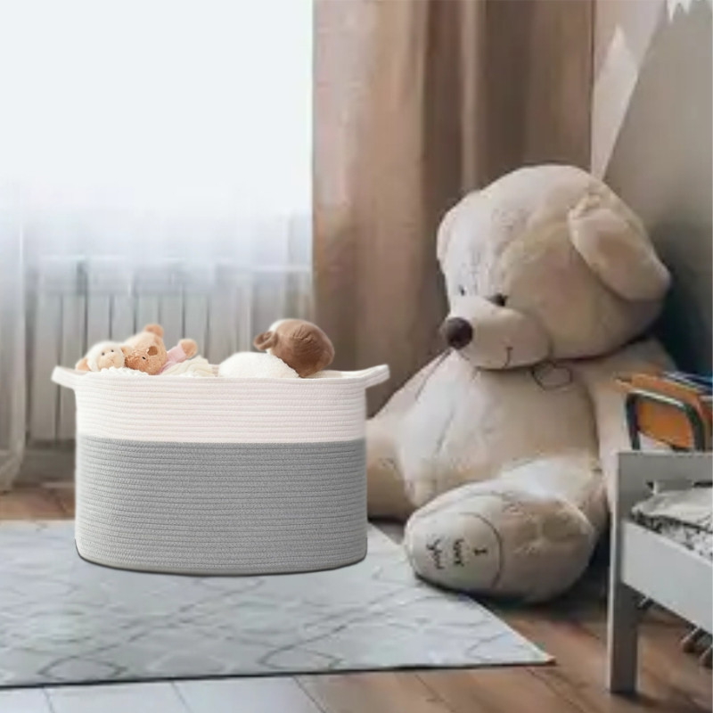 Корзина Органайзер Lovely Svi для хранения белья или игрушек 55 х 35 Серый Киев - изображение 2