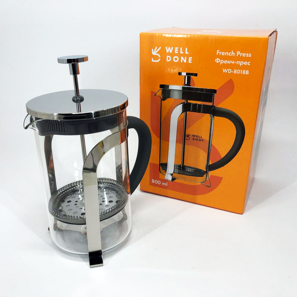 Заварник прозорий Well, Френч-прес для кави до кавоварки, Стильний чайник для заварювання LD-76 Івано-Франківськ - фото 5