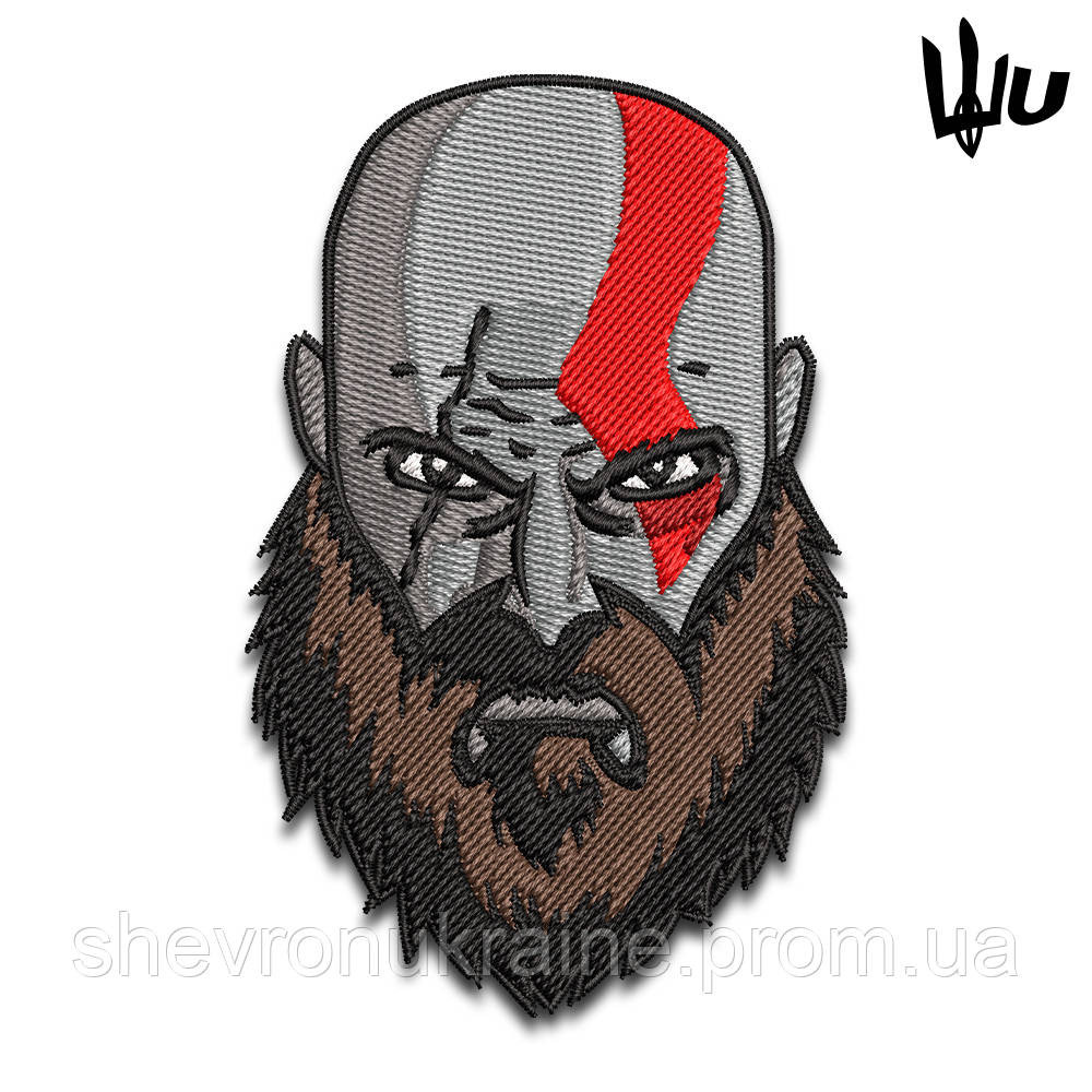 Шеврон под заказ БОГ ВОЙНЫ (Срок изготовки 3-5 дней. На липучке) Размер 9x5.7см Киев - изображение 1