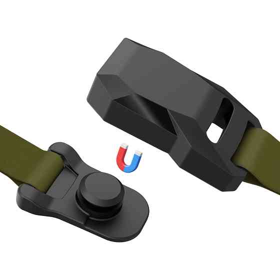 Нашийник для собак водостійкий WAUDOG Magnet c QR паспортом, магнітна пряжка-фастекс, S, Ш 15 м Коломыя