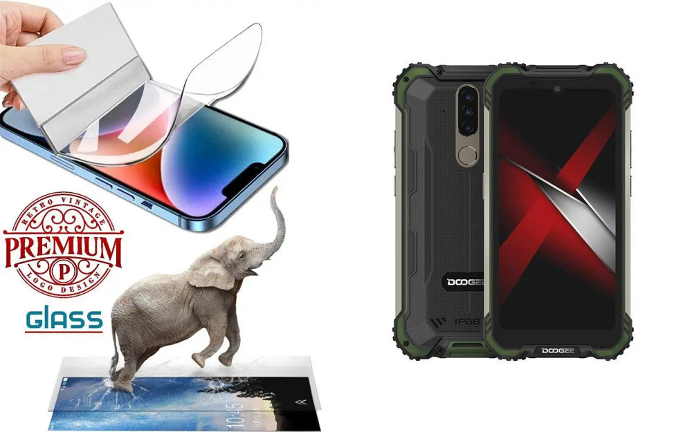 Поліуретанова плівка Doogee S58 Pro, Premium, товщина 0,2 мм Київ - фото 1