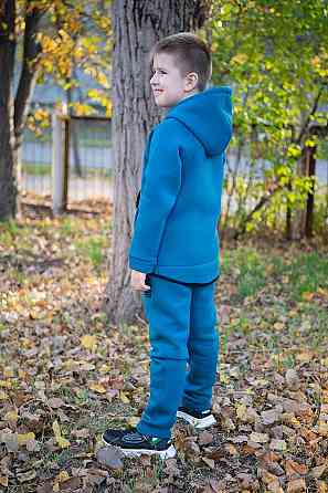 Спортивный костюм,  для мальчика, 100% хлопок, начес, трехнитка топ Крохатушка одяг Киев