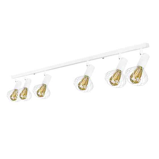 Стельовий поворотний світильник лофт Е27-6 Lotus NL 14151-6 WH Київ