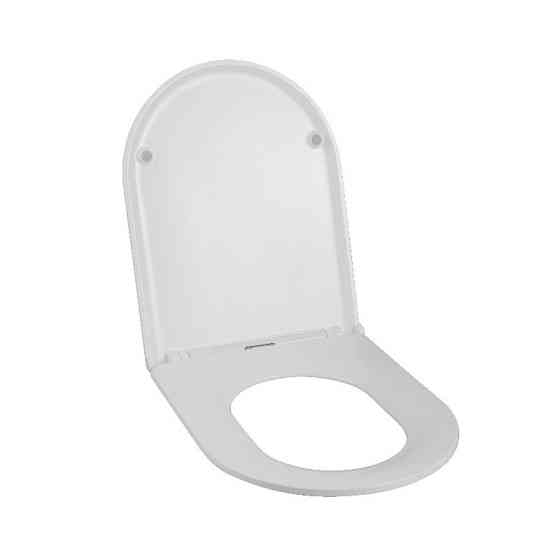 Сидіння-кришка для унітазу Mixxus Premium Seat Cover Bevel-2007 460х360х30mm дюропластове швидкознімне з мікроліфтом (MP6717) ( ( Харків