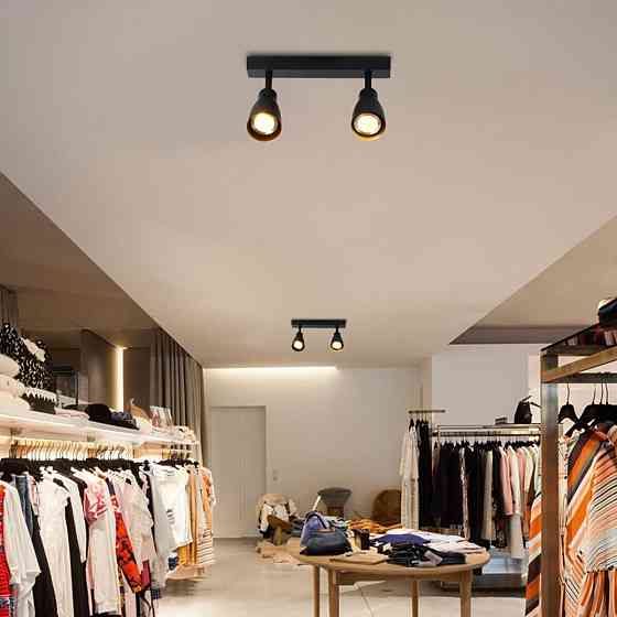 Спот VALESO INN-23043BK чорний на 2 плафони Коломия