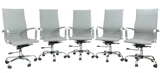 Офісне Крісло Керівника Richman Bali Хром DeepTilt Сірий Київ