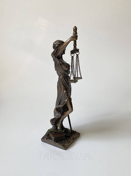 Статуетка Veronese Феміда богиня правосуддя символ справедливості 29см полістоун з бронзовим покриттям 71832A4 Київ - фото 5