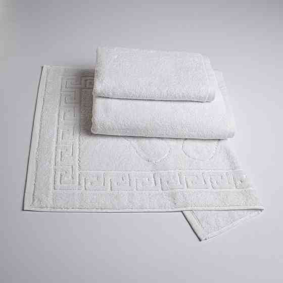 Набір готельних махрових рушників 3шт GM Textile 50х70см, 50х90см, 70х140см (Білий) Суми