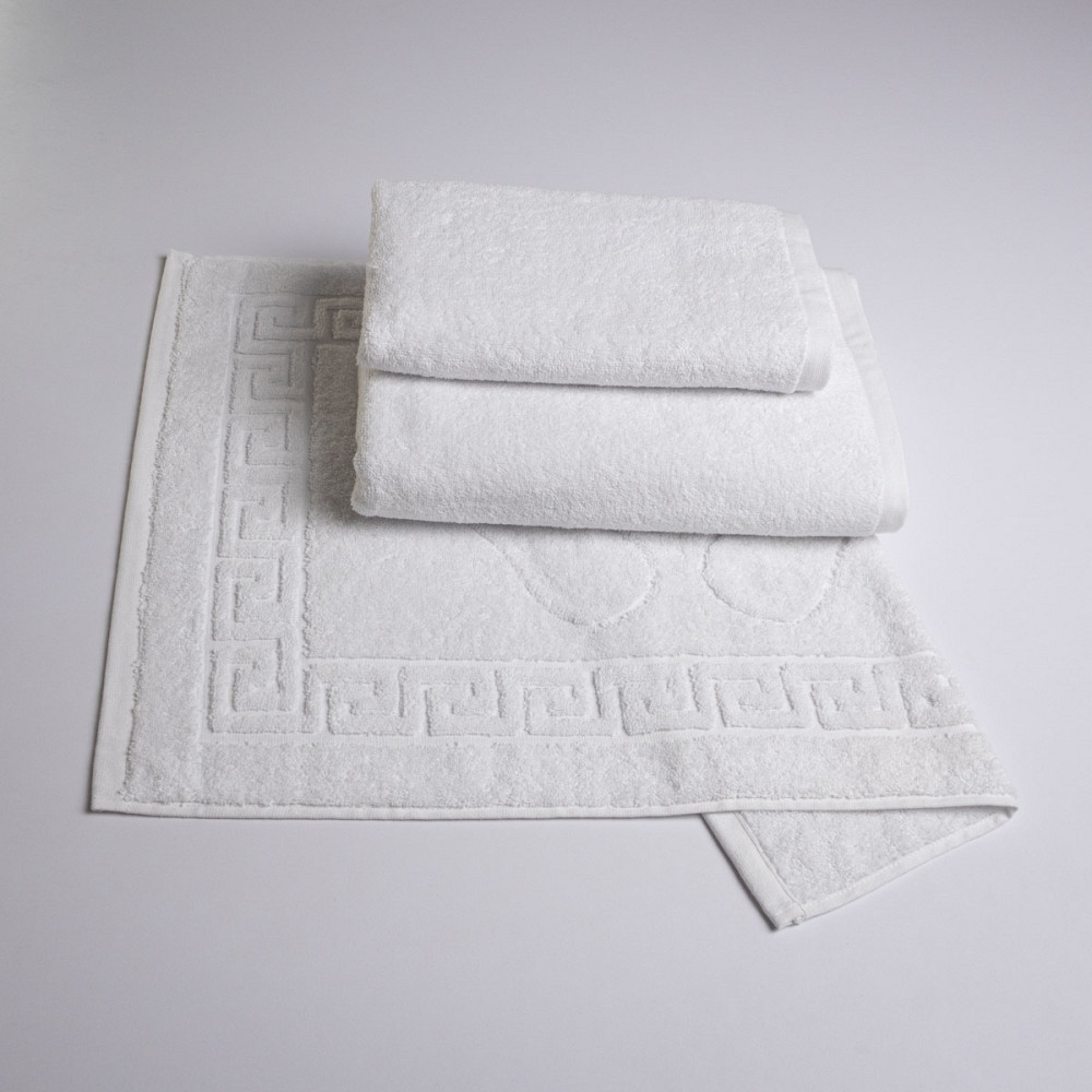 Набір готельних махрових рушників 3шт GM Textile 50х70см, 50х90см, 70х140см (Білий) Суми - фото 1