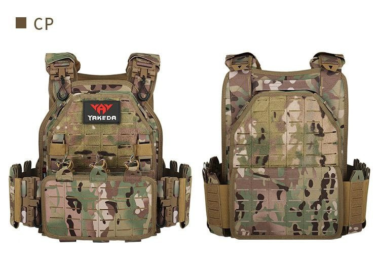 Плитоноска Yakeda (без плит) с подсумками под магазины и быстрым сбросом (Мультикам) Винница - изображение 3