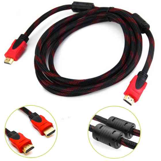 Кабель HDMI-HDMI 5м,с усиленной обмоткой и фильтрами SBR Киев