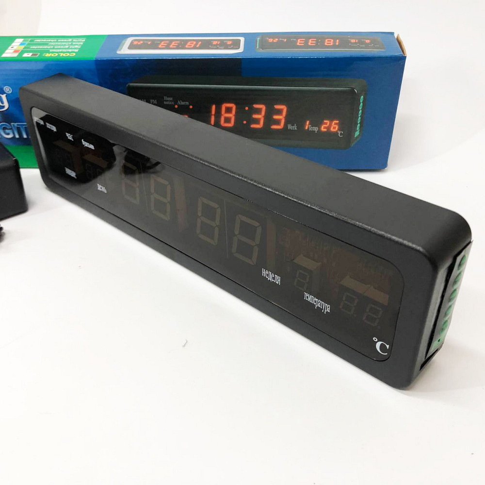 Настільний годинник з автоматичною підсвіткою Caixing СХ-808, Годинник RJ-655 з підсвічуванням Київ - фото 3