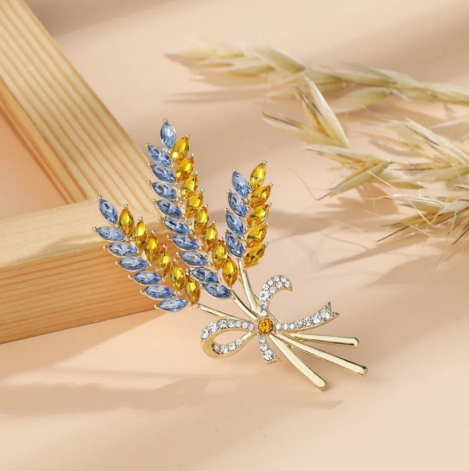 Патріотична брошка "Три колоски" Сміла - фото 1