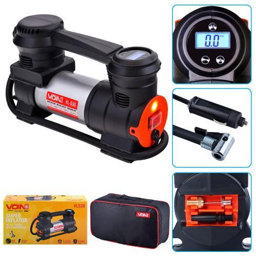 Автомобільний компресор VOIN VL-530 150psi, 15A, 40л з автостопом, прикурювачем та ліхтарем Харків - фото 2