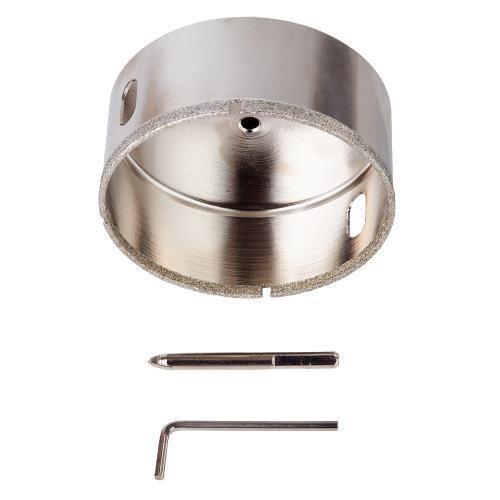 Свердло корончате алмазне по склу та кераміці 80мм з центрувальним свердлом Alloid Одеса - фото 9