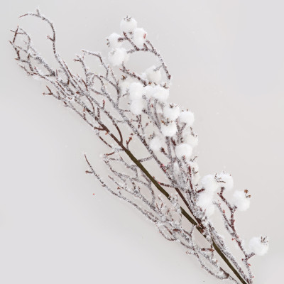 Декоративная ветвь YES! Fun заснеженная с ягодами, 23 см (973251) Винница - изображение 1
