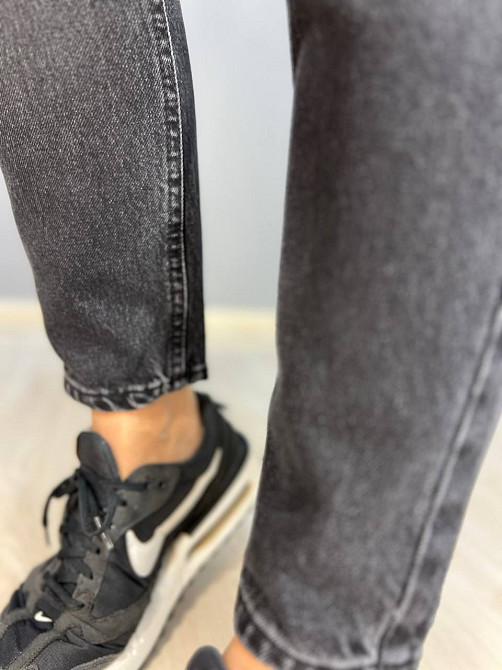 Джинси жіночі Dk-49 3238 МОМ кокетка на гудзиках варені чорні, чорний, 34, 34, 70 см, 94 см Київ - фото 7