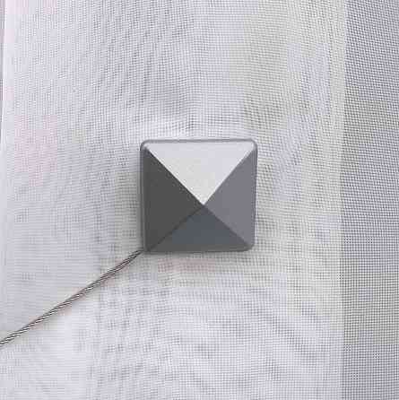 Магниты для штор и гардин Квадрат набор 2 шт Серебристый (81-134) Киев