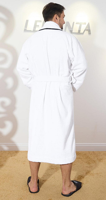 Мужской махровый халат с кантами полезный подарок Киев - изображение 4