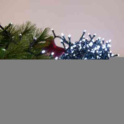 Гірлянда Chomik 200 LED 10 м, холодний білий, ефект блиску, IP44, від мережі (5900779879485) Вінниця