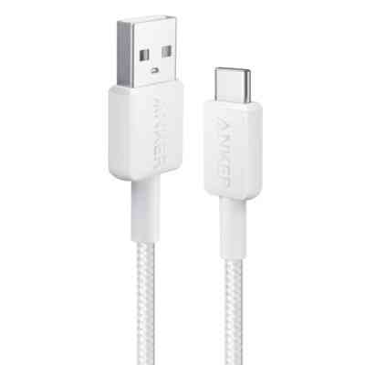 Дата кабель USB 2.0 AM to Type-C 0.9m 322 White Anker (A81H5H21/A81H5G21) Винница