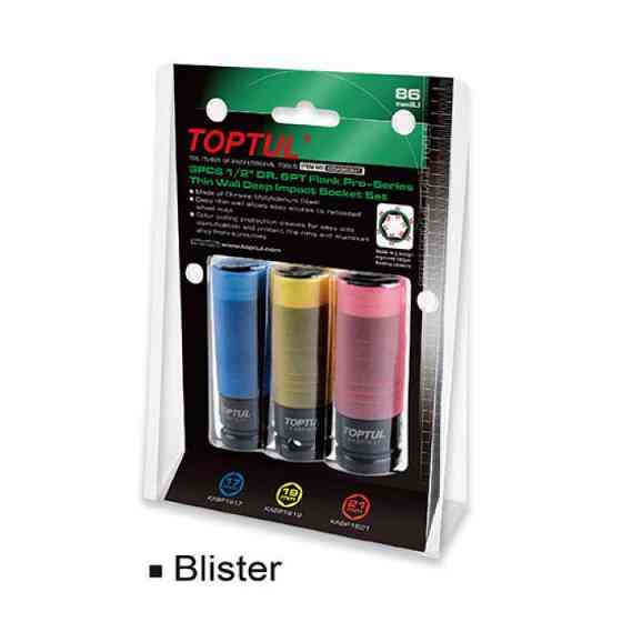 Набір головок для шиномонтажу TOPTUL 1/2" 3ед. Pro-Series GDAS0301 Одеса