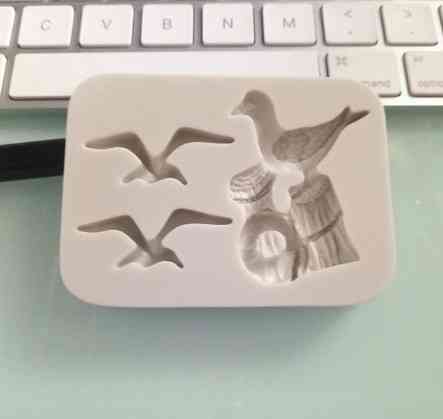 Молд кондитерский морской 55 на 75 мм серый Киев