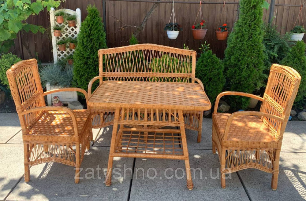 Набор з диваном плетенный из лозы Киев - изображение 2
