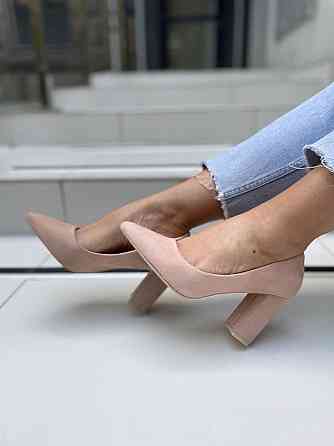 Comer Туфлі жіночі COMER пудра еко-замша каблук 8см 37р. (AH-10 3428) Коломия