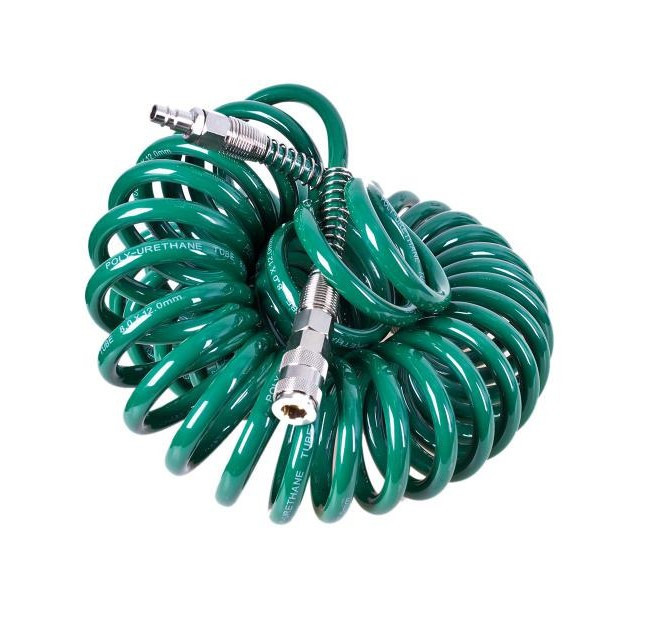 Шланг спіральний для пневмоінструменту 8*12мм*20м із перехідниками (V-81220Р) Вінниця - фото 1