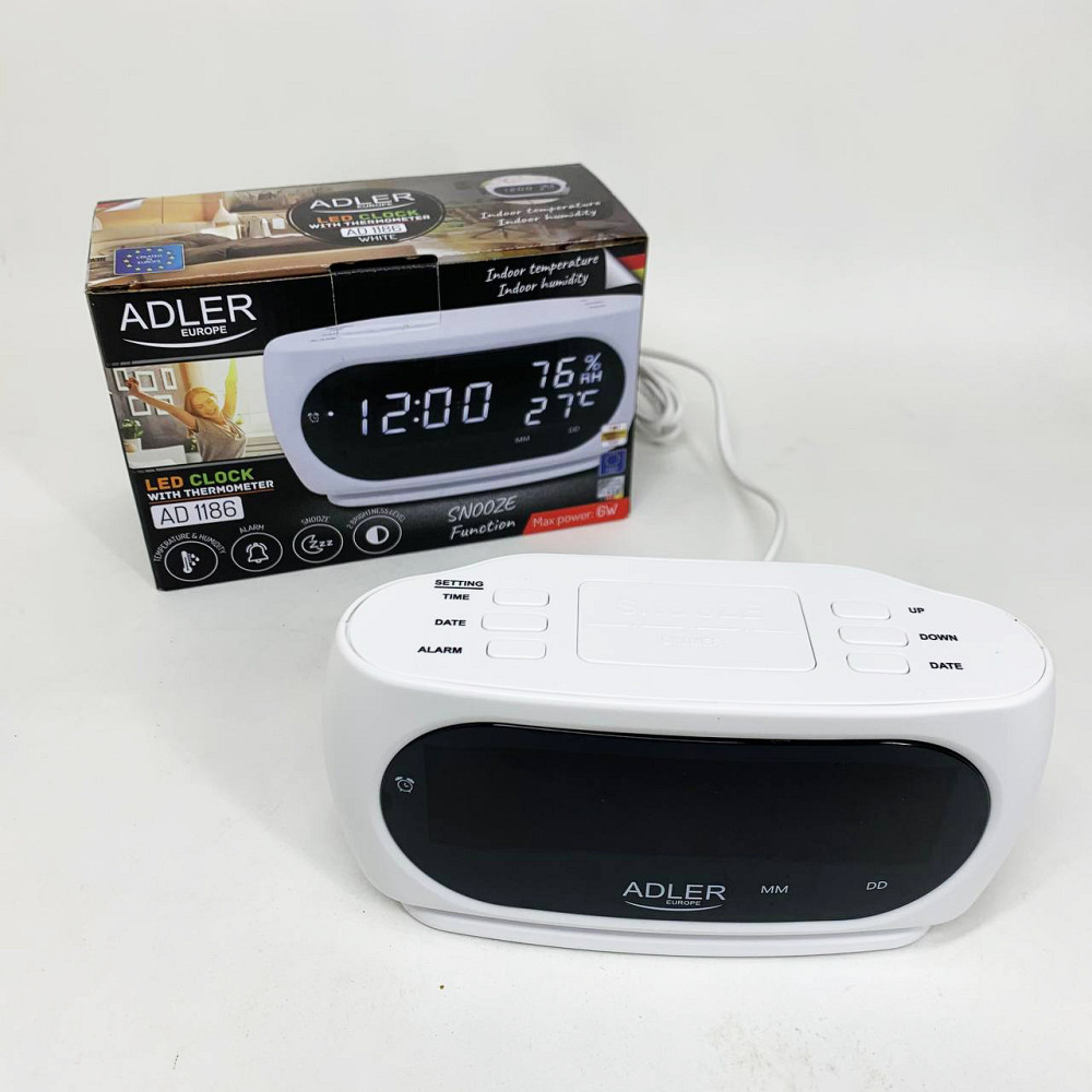 Часы сетевые электронные светящиеся настольные, Настольные часы с функцией подсветки LR-87 Львов - изображение 8